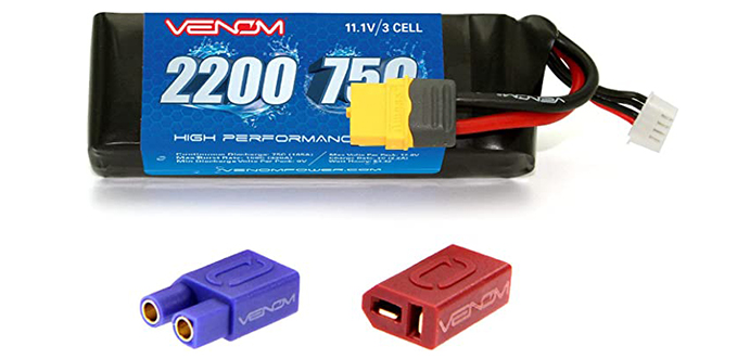 75C 3S 2200mAh 11.1V LiPo Battery - UNI 2.0-A