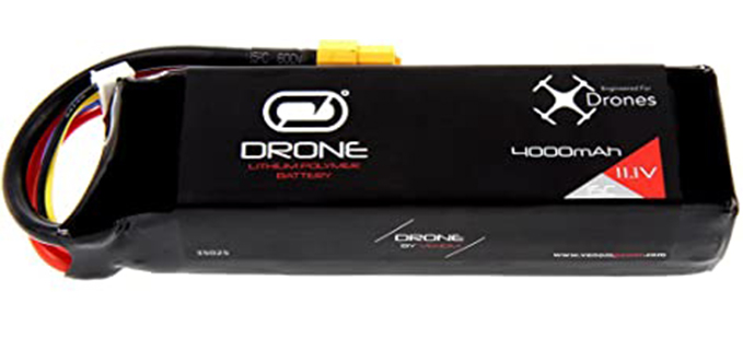 Venom 15C 3S 4000mAh 11.1V LiPo Drone Battery with Universal 2.0 Plug (XT60/Deans/EC3)