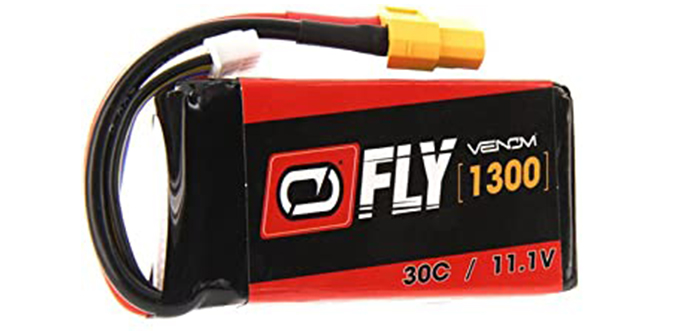 30C 3S 1300mAh 11.1V LiPo Battery With UNI 2.0 Plug X2 Packs
