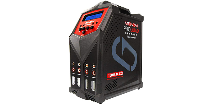 Venom Power Pro Quad 4-Port AC/DC Battery Charger (6S/7A/100W)